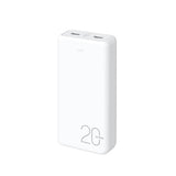 Darrahopens Electronics > Mobile Accessories KIVEE PT63 20000mAh Power Bank White