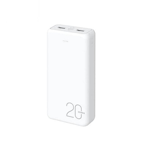 Darrahopens Electronics > Mobile Accessories KIVEE PT63 20000mAh Power Bank White