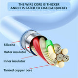 Darrahopens Electronics > Mobile Accessories Mobax 66W Elbow Liquid Silicone Fast Charging Three-In-One Fast Charge Data Cable