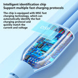 Darrahopens Electronics > Mobile Accessories Mobax 66W Elbow Liquid Silicone Fast Charging Three-In-One Fast Charge Data Cable