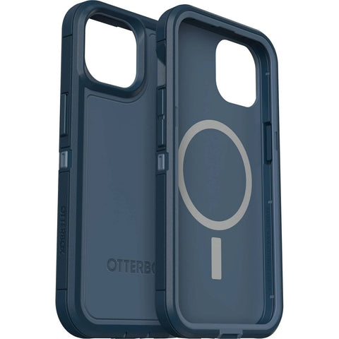 Darrahopens Electronics > Mobile Accessories OTTERBOX Apple iPhone 14 / iPhone 13 Defender Series XT Case with MagSafe - Open Ocean (Blue) (77-89805), 5x Military Standard Drop Protection