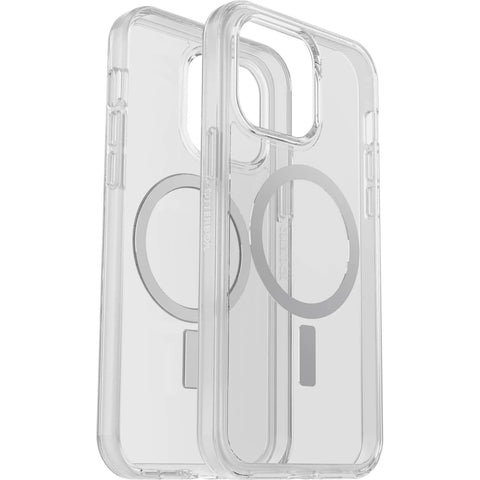Darrahopens Electronics > Mobile Accessories OTTERBOX Apple iPhone 14 Pro Max Symmetry Series+ Clear Antimicrobial Case for MagSafe - Clear (77-89263), 3X Military Drop Protection