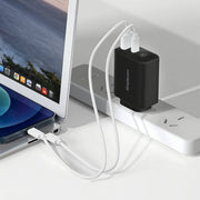 Darrahopens Electronics > Mobile Accessories Simplecom CU265 Dual Port PD 65W GaN Fast Wall Charger USB-C + USB-A for Phone Laptop