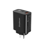 Darrahopens Electronics > Mobile Accessories Simplecom CU265 Dual Port PD 65W GaN Fast Wall Charger USB-C + USB-A for Phone Laptop