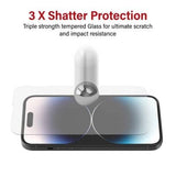 Darrahopens Electronics > Mobile Accessories Tempered Glass Screen Protector For iPhone 15 / 15 Pro