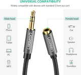 darrahopens Electronics > Mobile Accessories UGREEN 3.5mm Male to 3.5mm Female Extension Cable 5m (Black) 10538