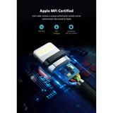 darrahopens Electronics > Mobile Accessories UGREEN 30587 iPhone 8-pin to USB2.0 Sync & Charging Cable 1M Gold