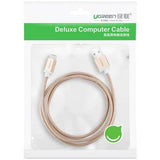 darrahopens Electronics > Mobile Accessories UGREEN 30587 iPhone 8-pin to USB2.0 Sync & Charging Cable 1M Gold