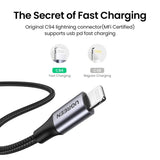 Darrahopens Electronics > Mobile Accessories UGREEN 60761 USB-C to iPhone 8-pin Fast-Charging Cable 2M