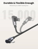 Darrahopens Electronics > Mobile Accessories UGREEN 60763 90 Degree USB-C to iPhone 8-pin Cable 1M