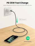 Darrahopens Electronics > Mobile Accessories UGREEN 60763 90 Degree USB-C to iPhone 8-pin Cable 1M