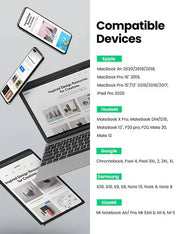 Darrahopens Electronics > Mobile Accessories UGREEN 70427 USB-C to USB-C PD Fast Charging Cable 1M