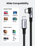 Darrahopens Electronics > Mobile Accessories UGREEN 70643 USB-C to Angle USB-C Cable 1M