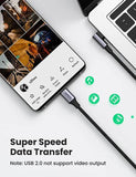 Darrahopens Electronics > Mobile Accessories UGREEN 70643 USB-C to Angle USB-C Cable 1M