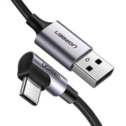 darrahopens Electronics > Mobile Accessories UGreen Angled USB C Type to USB 2.0A Cable 1.0m 50941