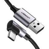 darrahopens Electronics > Mobile Accessories UGreen Angled USB C Type to USB 2.0A Cable 1.0m 50941