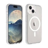 Darrahopens Electronics > Mobile Accessories Ultimake Shockproof Transparent Magsafe Cover Case for iPhone 15 Plus (Transparent)