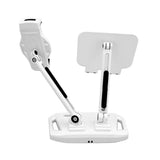 darrahopens Electronics > Mobile Accessories Universal and Adjustable Double Arm Stand Holder White