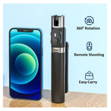 Darrahopens Electronics > Mobile Accessories VOCTUS 3 in 1 Selfie Stick Tripod with Bluetooth Remote Control (Black) VT-SST-100-WEP