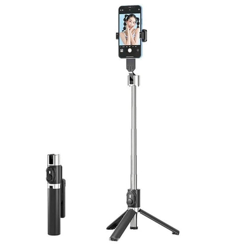 Darrahopens Electronics > Mobile Accessories VOCTUS 3 in 1 Selfie Stick Tripod with Bluetooth Remote Control (Black) VT-SST-100-WEP