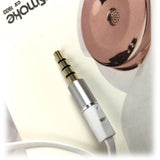 darrahopens Electronics > Mobile Accessories White Rose Gold Holysmoke Motif On Ear Foldable Headphones