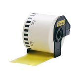 Darrahopens Electronics > Printer Accessories & Supplies Compatible DK44605 Label Roll Black-on-Yellow 62MM X 30.48M Continuous Roll - for use in Brother Printer