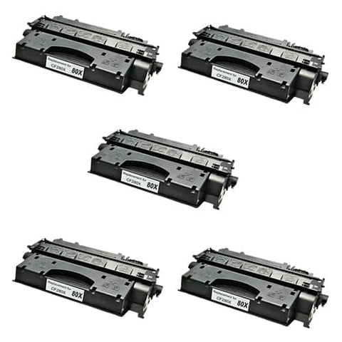 darrahopens Electronics > Printer Accessories & Supplies Compatible Premium 5 x 80X Hi Capacity Toner Cartridge (CF280X) - for use in HP Printers