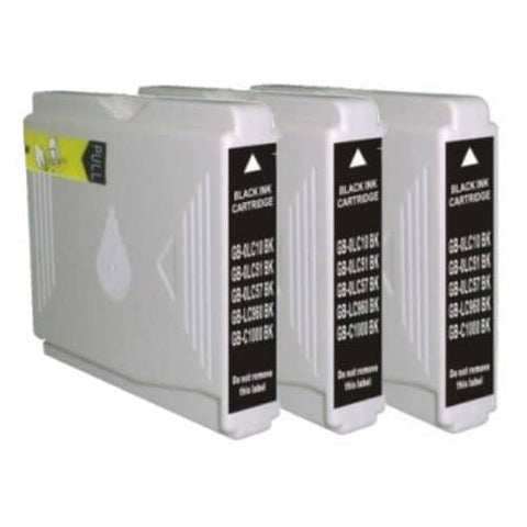 darrahopens Electronics > Printer Accessories & Supplies Compatible Premium Ink Cartridges LC57BK / LC37BK  Black Triple Pack - for use in Brother Printers