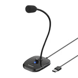 Darrahopens Electronics Simplecom UM360 Plug and Play USB Desktop Microphone with Headphone Jack