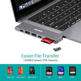 darrahopens Electronics > USB Gadgets CHOETECH HUB-M14 USB-C  7 in 1 Expand Docking Station Hub for MacBook Pro