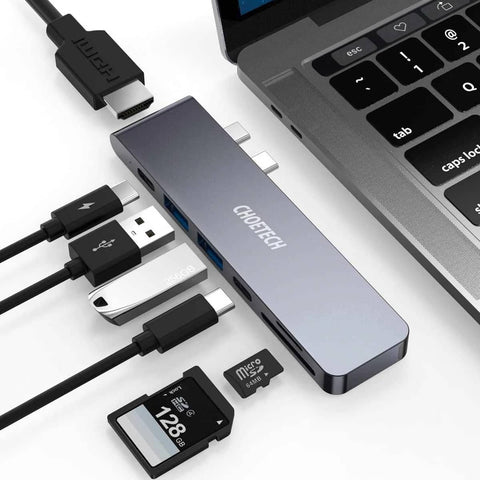 darrahopens Electronics > USB Gadgets CHOETECH HUB-M14 USB-C  7 in 1 Expand Docking Station Hub for MacBook Pro