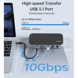 Darrahopens Electronics > USB Gadgets CHOETECH HUB-M52 15-in-1 Laptop USB-C Docking Station