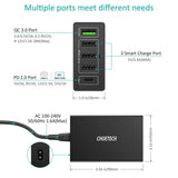 darrahopens Electronics > USB Gadgets CHOETECH Q34U2Q 5-Port 60W PD Charger with 30W Power Delivery and 18W Quick Charge 3.0