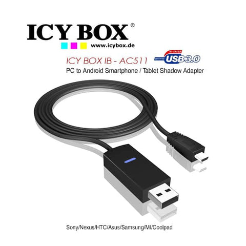 darrahopens Electronics > USB Gadgets ICY BOX PC to Android Smartphone/Tablet Shadow Adapter (IB-AC511)