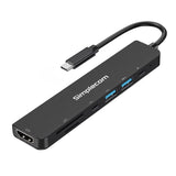 Darrahopens Electronics > USB Gadgets Simplecom CH547 USB-C 7-in-1 Multiport Adapter USB Hub HDMI Card Reader PD