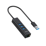 darrahopens Electronics > USB Gadgets Simplecom CHN420 Aluminium 3 Port SuperSpeed USB HUB with Gigabit Ethernet Adapter Black
