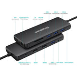 darrahopens Electronics > USB Gadgets Simplecom CHN612 USB-C 12-in-1 Multiport Docking Station Dual HDMI + VGA Triple Display Gigabit LAN