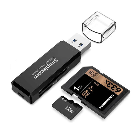 Darrahopens Electronics > USB Gadgets Simplecom CR301B 2 Slot SuperSpeed USB 3.0 Card Reader