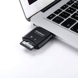 darrahopens Electronics > USB Gadgets Simplecom CR303 2 Slot SuperSpeed USB 3.0 Card Reader with Dual Caps