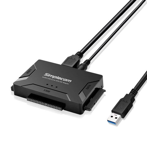 darrahopens Electronics > USB Gadgets Simplecom SA492 USB 3.0 to 2.5/3.5/5.25 inch SATA IDE Adapter with Power Supply