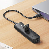 darrahopens Electronics > USB Gadgets UGREEN 20984 USB 2.0 to 3 x USB2.0 with RJ45 (100Mbps) Ethernet Adapter (Black)