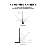 Darrahopens Electronics > USB Gadgets UGREEN 90339 AC650 High-Gain Dual Band Wireless USB Adapter