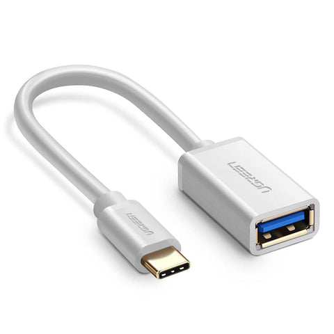 darrahopens Electronics > USB Gadgets UGREEN USB Type-C Male to USB 3.0 Type A Female OTG Cable - White 15CM (30702)