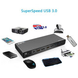 darrahopens Electronics > USB Gadgets Wavlink USB-C Ultra 5K Laptop Docking Station with 6x USB3.0, 4K Dual Video Outputs, Gigabit Ethernet, Audio WS-UG69DK1