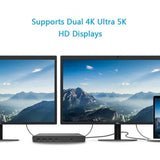 darrahopens Electronics > USB Gadgets Wavlink USB-C Ultra 5K Laptop Docking Station with 6x USB3.0, 4K Dual Video Outputs, Gigabit Ethernet, Audio WS-UG69DK1