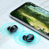 Darrahopens Electronics Wireless Earphones Mirror Power Display Touch Control HiFi Earbuds Bluetooth 5.1 With Mic