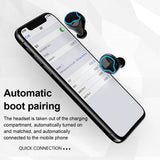 Darrahopens Electronics Wireless Earphones Mirror Power Display Touch Control HiFi Earbuds Bluetooth 5.1 With Mic