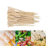 Darrahopens Food & Beverage Bamboo Wooden Catering Paddle Skewers Disposable Finger Food Cocktail BBQ