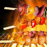 Darrahopens Food & Beverage Bamboo Wooden Catering Paddle Skewers Disposable Finger Food Cocktail BBQ
