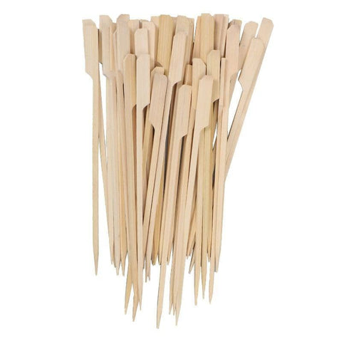 Darrahopens Food & Beverage Bamboo Wooden Catering Paddle Skewers Disposable Finger Food Cocktail BBQ